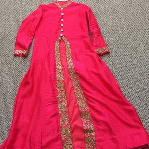 Long kameez with lengha bottom